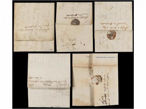 ✉ HOLANDA. 1688-92. LOT of three covers from AMSTERDAM to RO