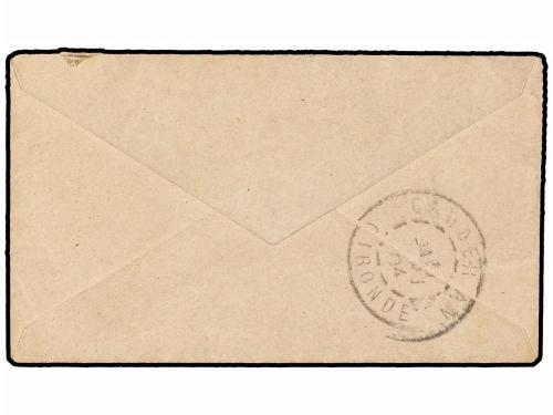 ✉ ESPAÑA. 1904. SOBRE circulado a FRANCIA con sellos de 1/4 