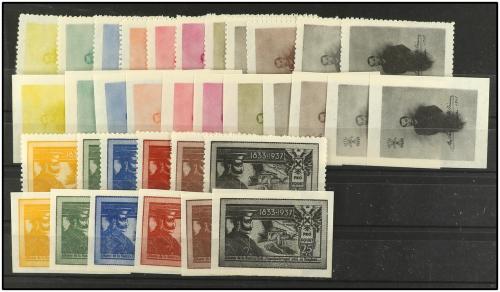 ESPAÑA: VIÑETAS. Conjunto de viñetas de Requetes, Diputación