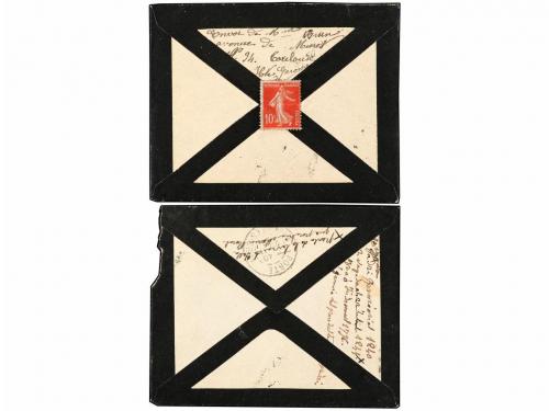 ✉ ANDORRA. 1920-25. Dos cartas circuladas de FRANCIA a CANIL