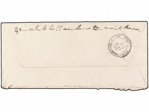 ✉ ANDORRA. 1886. PERPIGNAN a ENCAMP (Andorra). Circulada con