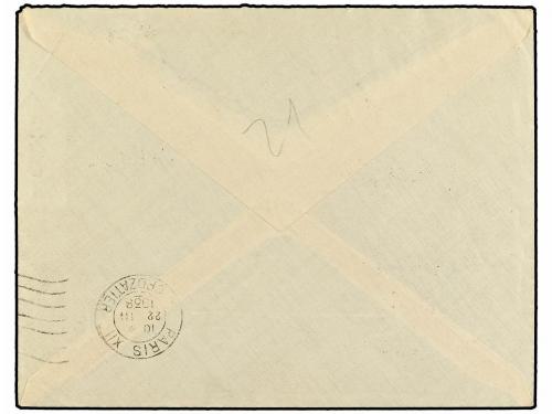 ✉ ANDORRA: ANDORRA FRANCESA. 1938. ANDORRA a PARÍS. Precioso