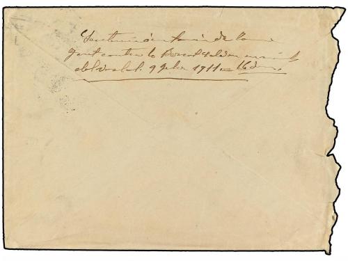 ✉ ANDORRA. 1911. SEO DE URGEL a ANDORRA LA VELLA. Sobre con 