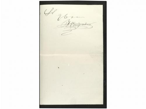 ✉ ANDORRA. 1890. MADRID a ANDORRA. Sobre de luto con texto e