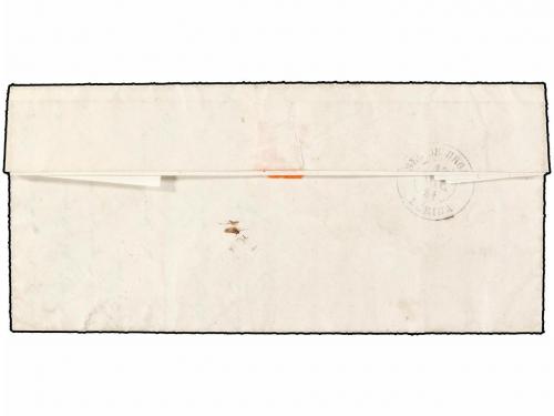 ✉ ANDORRA. 1861. LÉRIDA a ANDORRA. 4 cuartos amarillo (Ed. 5