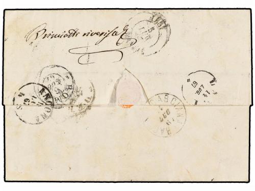 ✉ ITALIA. Sa. 17 (2). 1867. SENIGALLIA a ROMA. Circulada con