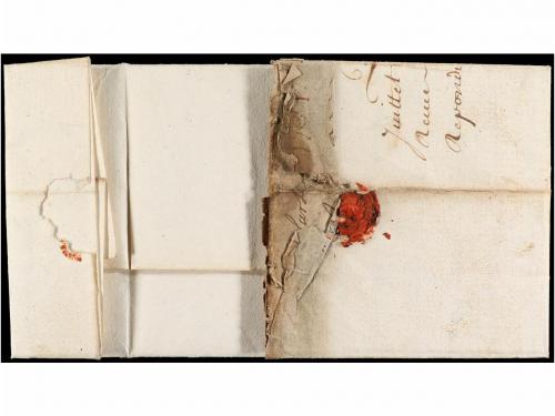 ✉ MARTINICA. 1721. ST. PIERRE a BOURDEAUX (Francia). Carta c