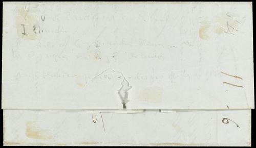 ✉ ESPAÑA. Ed. 1. 1850. ZARAGOZA a MADRID. 6 cuartos negro, m