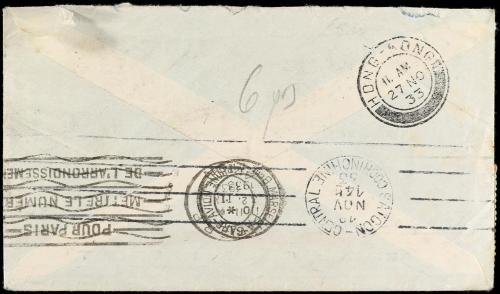 ✉ ESPAÑA. Ed. 663, 673 (3). 1933. BARCELONA a MANILA (I. Fil