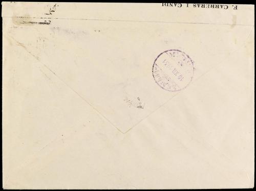 ✉ ESPAÑA. 1931. BARCELONA a ADDIS ABEBA (Ethiopia). Carta ce