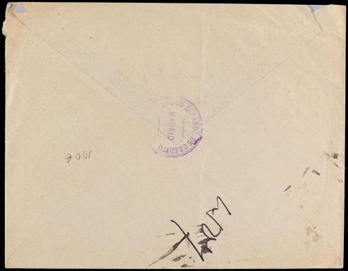 ✉ ESPAÑA. Ed. 243, 246, 248. 1909. MADRID a BUENOS AIRES. 10