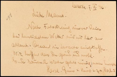 ✉ MARRUECOS. Ed. 137, 147. 1936. LARACHE a SUIZA. Entero Pos