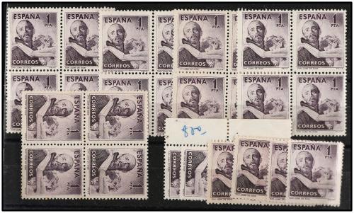 LOTES y COLECCIONES. ESPAÑA. Conjunto formado por los sellos