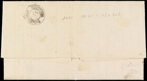 ✉ ESPAÑA. Ed. 58. 1863. MADRID a TORDESILLAS. 4 cuartos cast