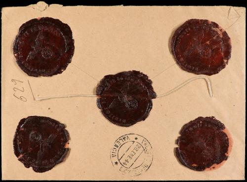 ✉ ESPAÑA. Ed. 922, 925 (2). 1944. Valor Declarado de MADRID 