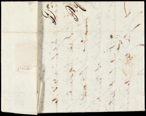 ✉ ESPAÑA: PREFILATELIA. 1816. MADRID a BAYONA (Francia). Mar