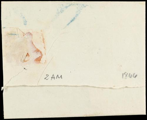 ✉ ESPAÑA: PREFILATELIA. 1844. LERMA a BURGOS. Fechador LERMA