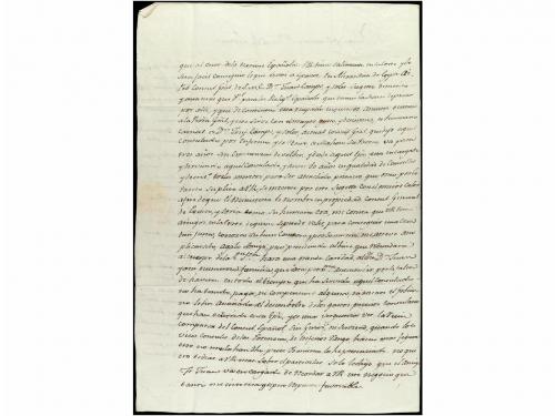 ✉ PALESTINA. 1815. JERUSALEM a MADRID. Carta completa a mano