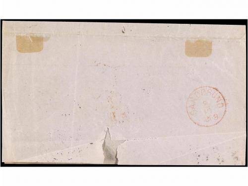 ✉ NORUEGA. 1869. CHRSITIANIA to PARIS. Wrapper (without side