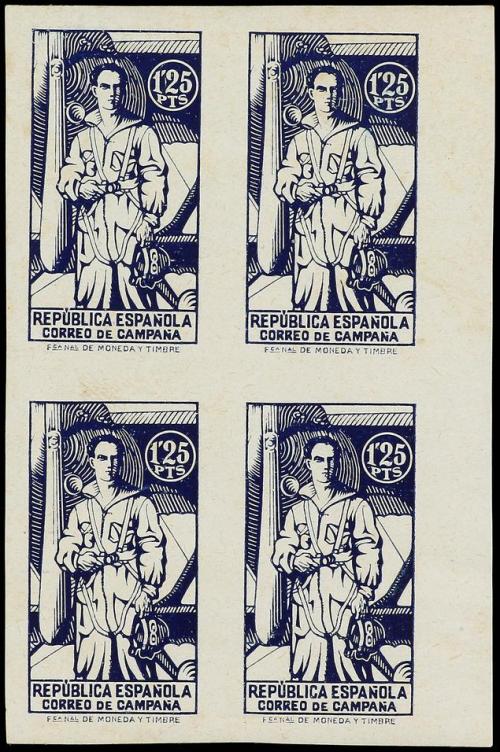 ** ESPAÑA. Ed. NE 46/55. NO EMITIDOS. Serie completa en bloq