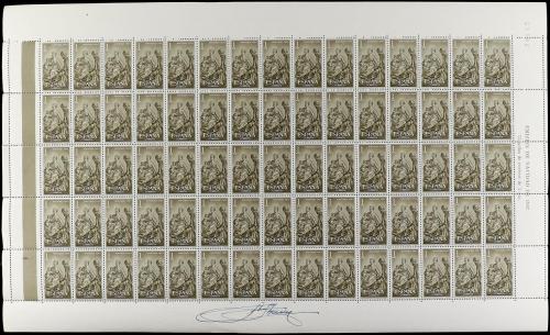 ESPAÑA. Conjunto de 10 hojas completas entre los años 1962-1