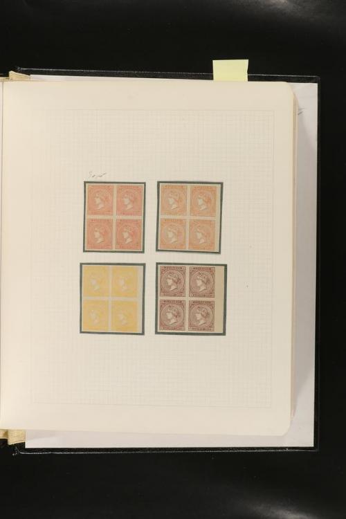 ESPAÑA. FALSOS FILATÉLICOS. Importante colección de referenc