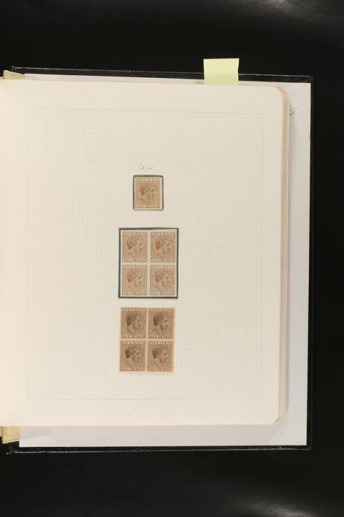 ESPAÑA. FALSOS FILATÉLICOS. Importante colección de referenc