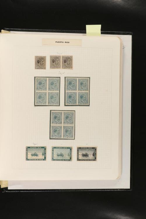 ESPAÑA. FALSOS FILATÉLICOS. Importante colección de referenc