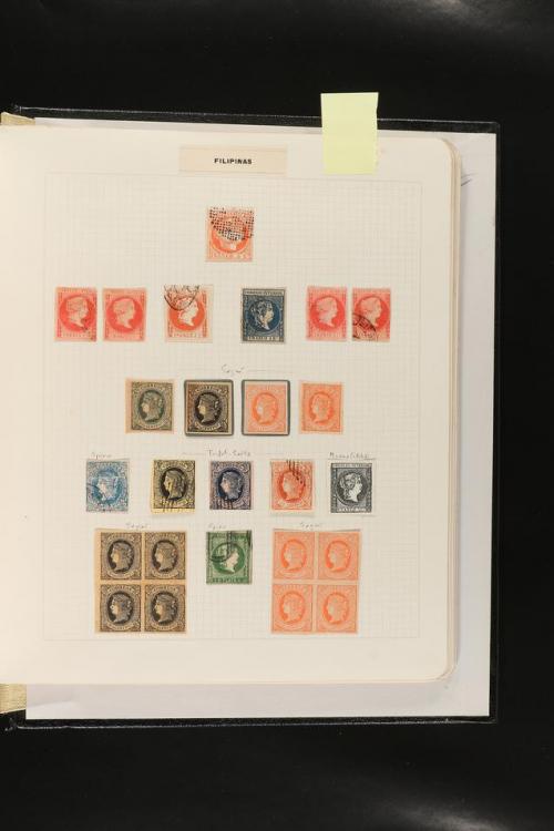 ESPAÑA. FALSOS FILATÉLICOS. Importante colección de referenc