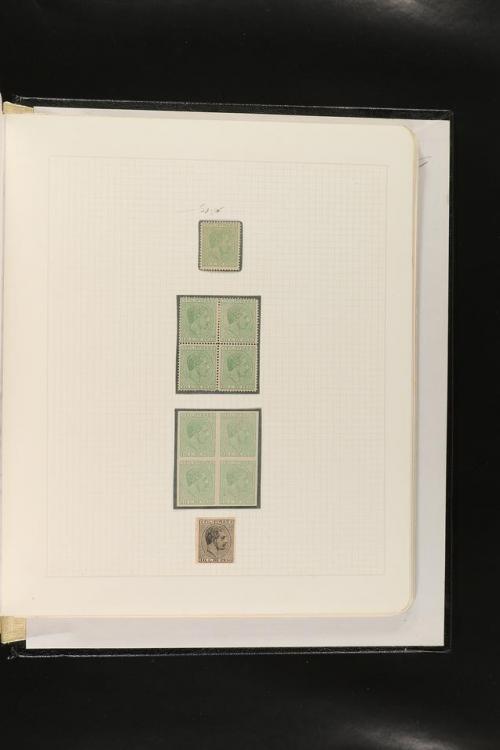 ESPAÑA. FALSOS FILATÉLICOS. Importante colección de referenc