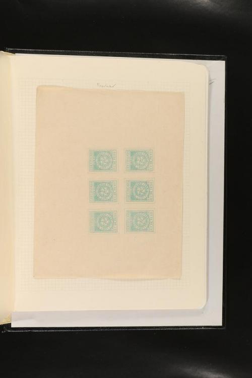 ESPAÑA. FALSOS FILATÉLICOS. Importante colección de referenc