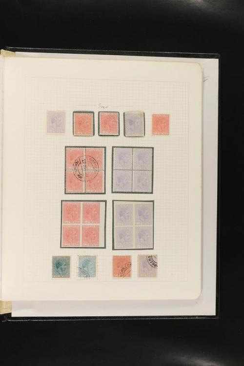 ESPAÑA. FALSOS FILATÉLICOS. Importante colección de referenc