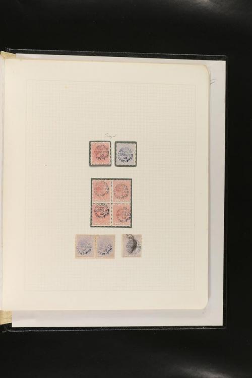 ESPAÑA. FALSOS FILATÉLICOS. Importante colección de referenc