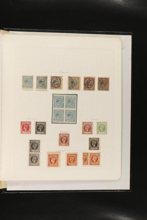 ESPAÑA. FALSOS FILATÉLICOS. Importante colección de referenc