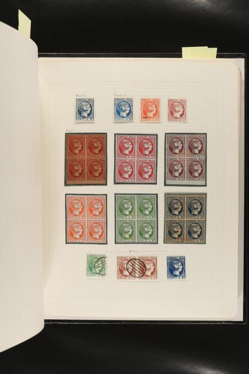 ESPAÑA. FALSOS FILATÉLICOS. Importante colección de referenc