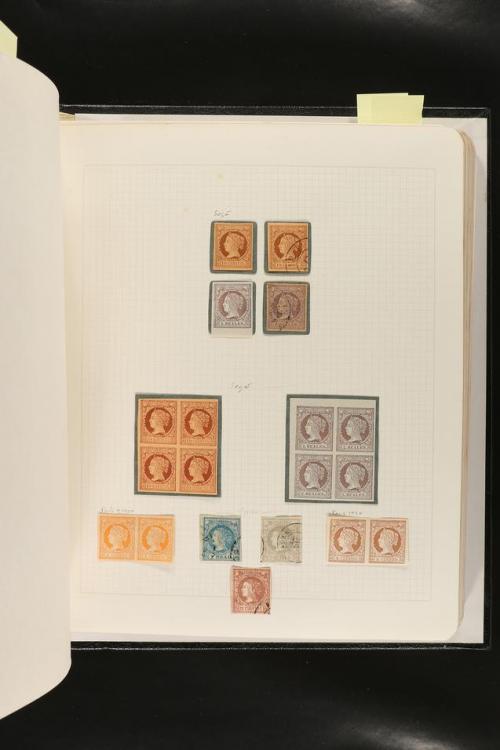 ESPAÑA. FALSOS FILATÉLICOS. Importante colección de referenc