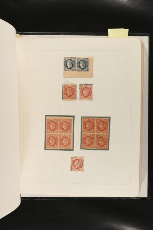 ESPAÑA. FALSOS FILATÉLICOS. Importante colección de referenc