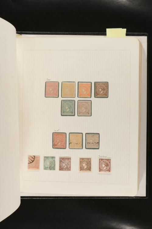 ESPAÑA. FALSOS FILATÉLICOS. Importante colección de referenc