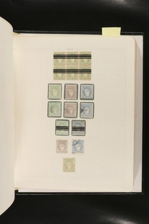 ESPAÑA. FALSOS FILATÉLICOS. Importante colección de referenc