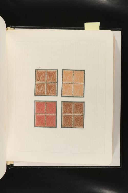 ESPAÑA. FALSOS FILATÉLICOS. Importante colección de referenc