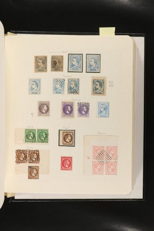 ESPAÑA. FALSOS FILATÉLICOS. Importante colección de referenc