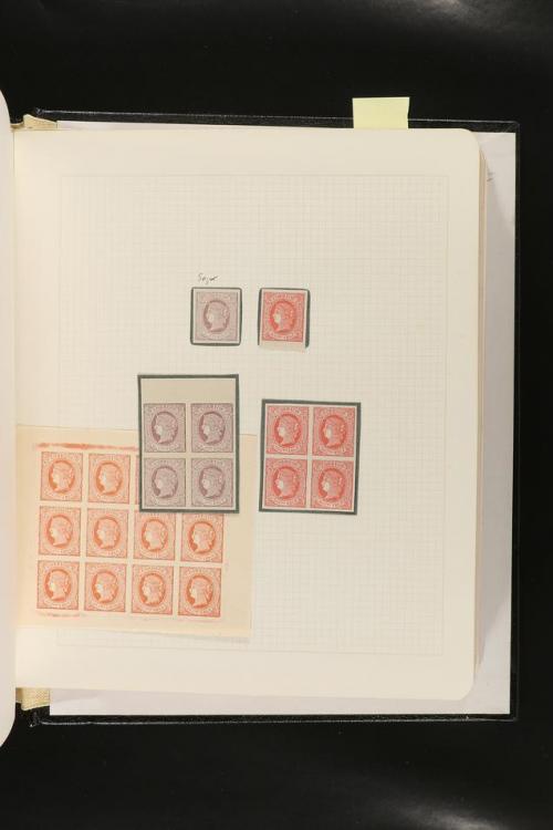 ESPAÑA. FALSOS FILATÉLICOS. Importante colección de referenc
