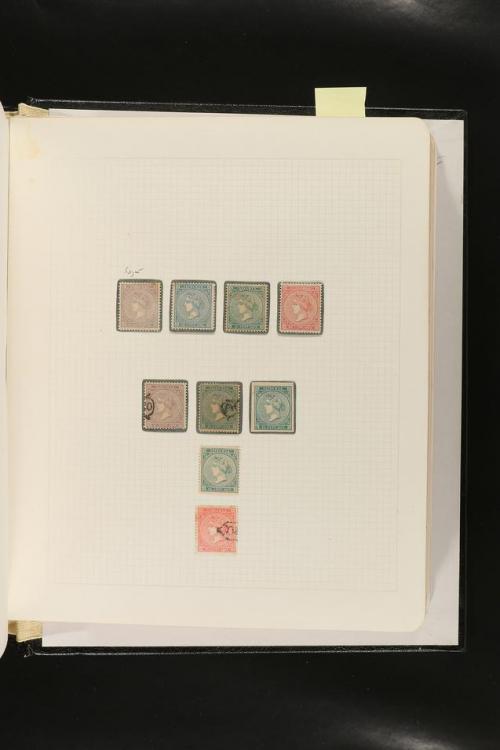 ESPAÑA. FALSOS FILATÉLICOS. Importante colección de referenc