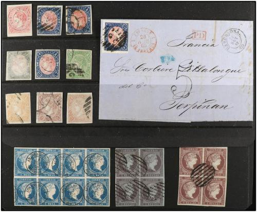 ° ✉ LOTES y COLECCIONES. ESPAÑA. Conjunto de sellos y cartas