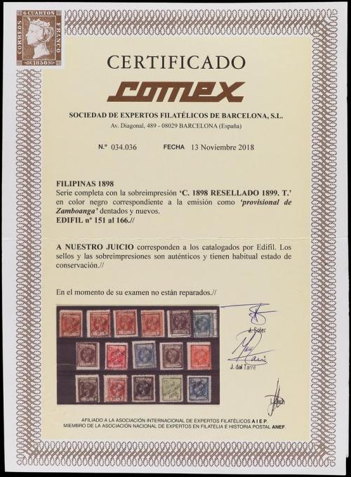 * FILIPINAS. Ed. 151/66. SERIE completa, centrajes habiltual