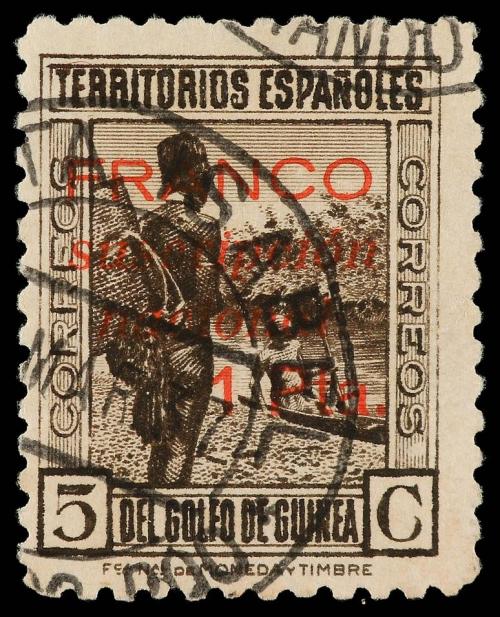 ° COLONIAS ESPAÑOLAS: GUINEA. Ed. L 1/12. SELLOS LOCALES. Ha