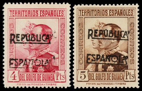 * COLONIAS ESPAÑOLAS: GUINEA. Ed. 216A/29A. SERIE completa, 