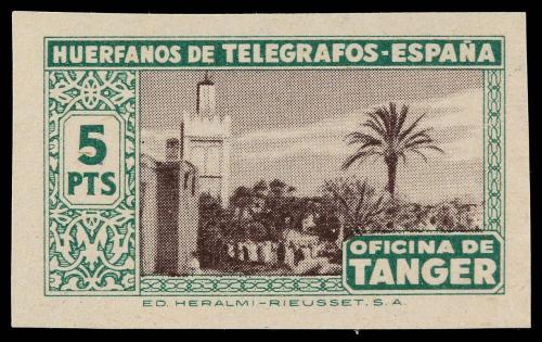 ** COLONIAS ESPAÑOLAS: TANGER. Ed. 41s/46s. BENEFICENCIA. Se