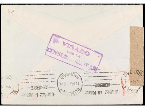 ✉ ESPAÑA GUERRA CIVIL. 1938. BRIGADAS INTERNACIONALES. Sobre