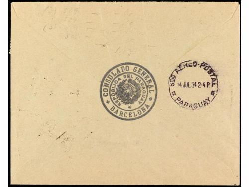 ✉ ESPAÑA. Ed. 665, 669 (3), 671, 673 (3). 1934. BARCELONA a 